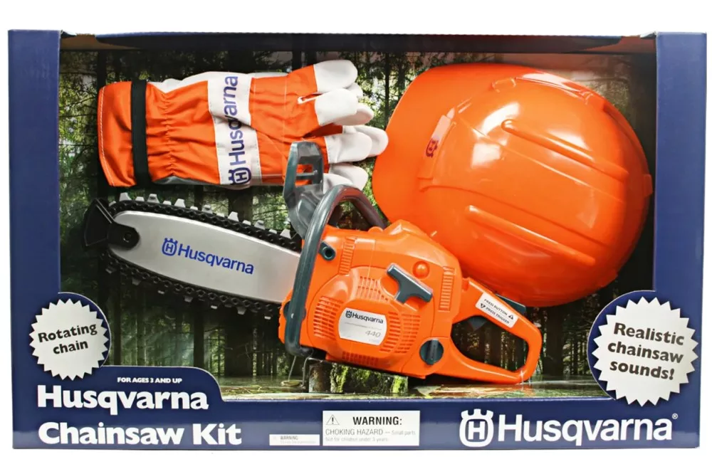 Husqvarna játék láncfűrész készlet